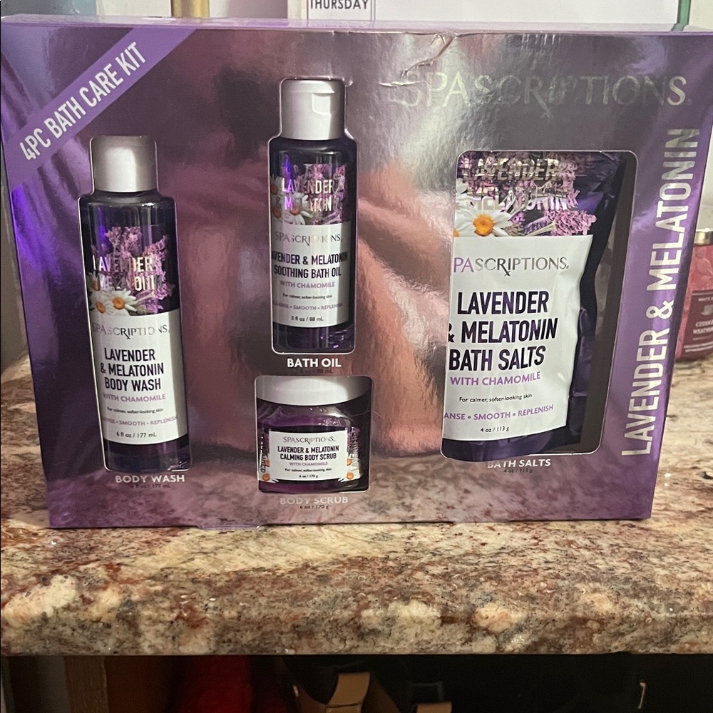 SpaScriptions Lavender & Melatonin Body Wash Set